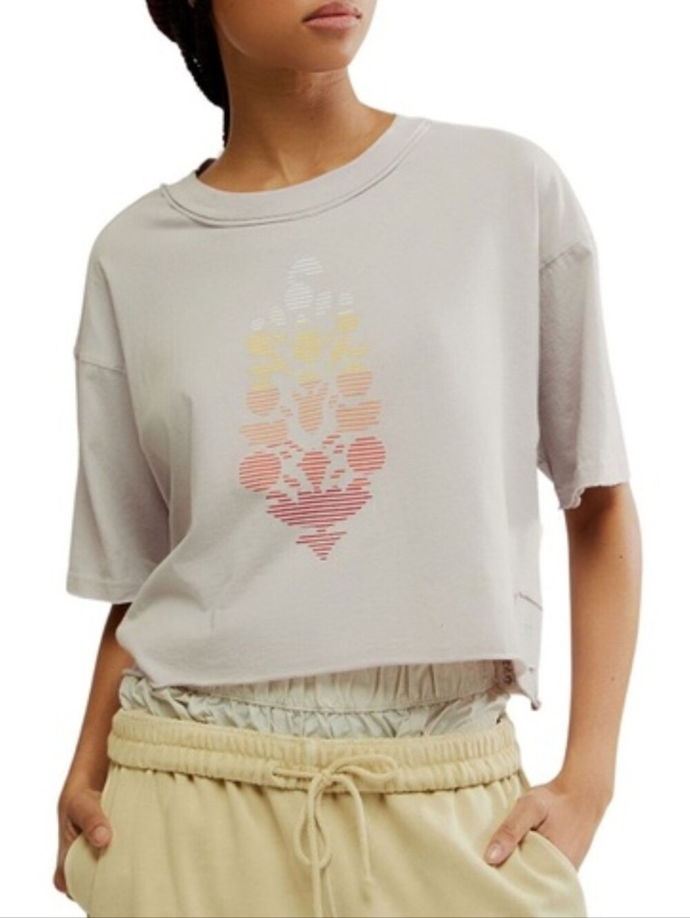FP Movement Inspire Logo Tee ~ Oyster Combo ~ XL